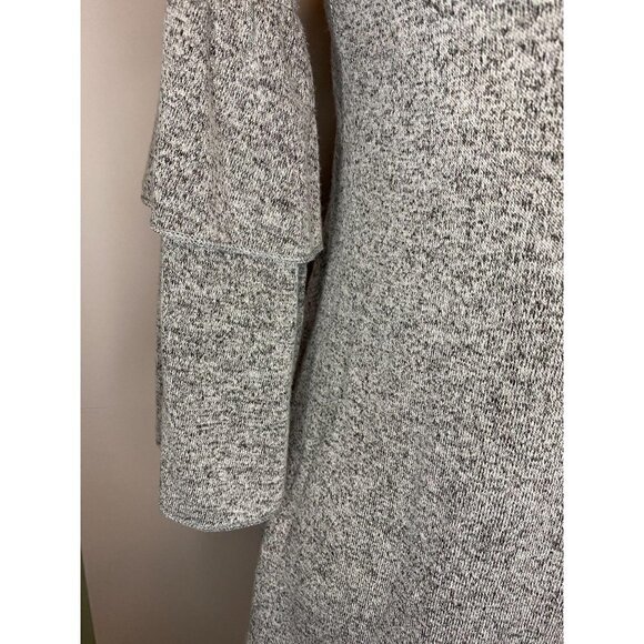 Promesa Heather Gray Tier Sleeve Knit Top Small - Picture 4 of 5